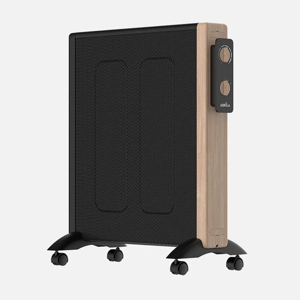 Radiador de mica Badin 2000 W de FABRILAMP en color negro/madera
