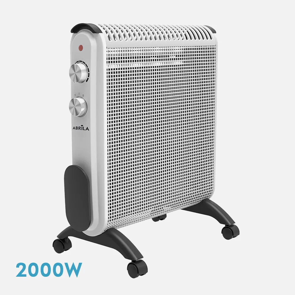 Radiador de mica Condor 2000 W de FABRILAMP en color blanco/gris – vista de detalle