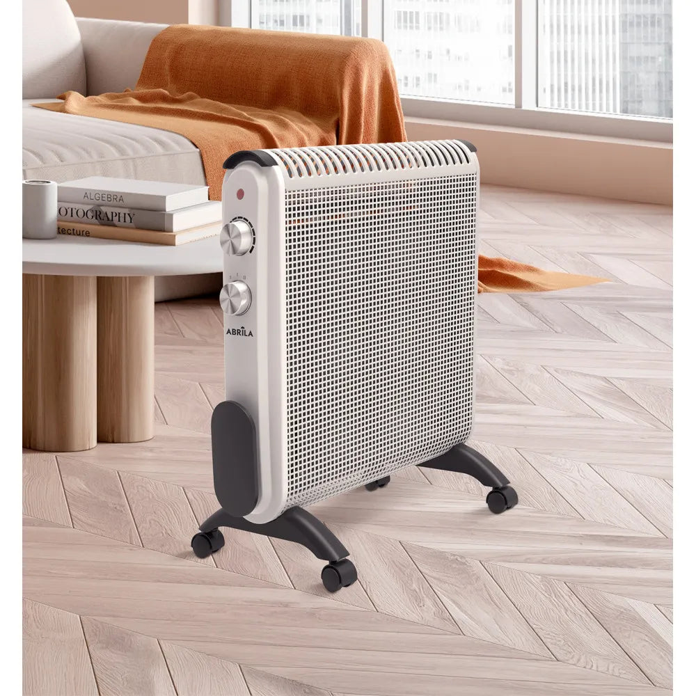 Radiador de mica Condor 2000 W de FABRILAMP en color blanco/gris – vista de detalle