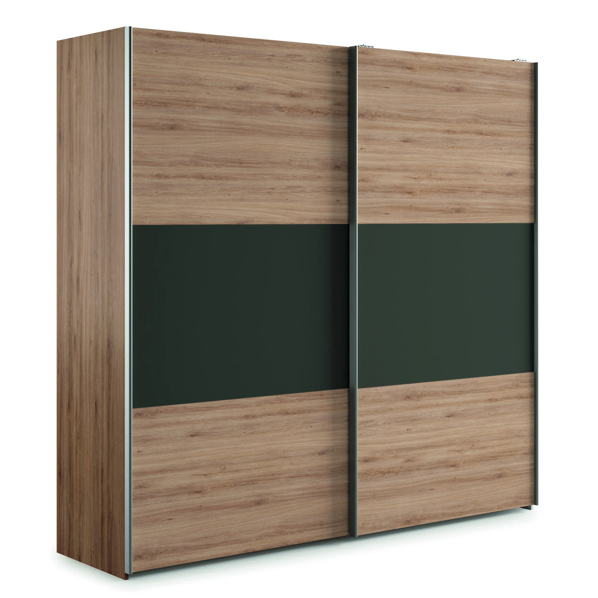 Armario corredero KRONOS.5 Muebles Ramis de 225 cm con detalle ébano
