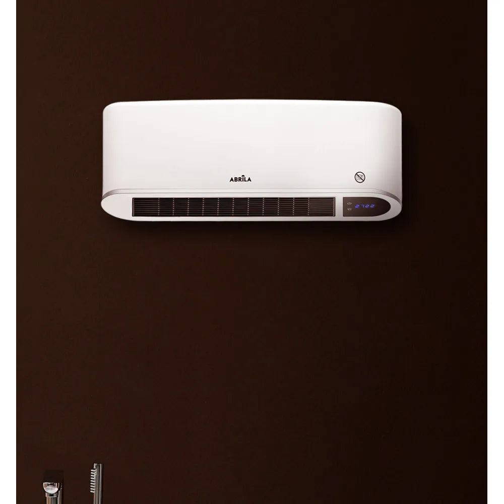 Calefactor split cerámico de pared Bonaire 2000 W de FABRILAMP en color blanco – vista de detalle