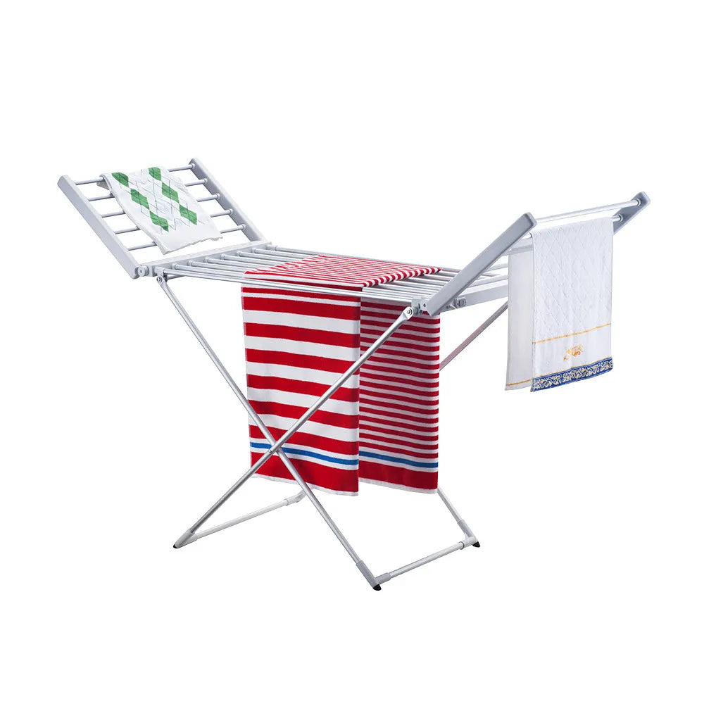 Tendedero eléctrico plegable Palmito 220 W de FABRILAMP en color plata – vista de detalle
