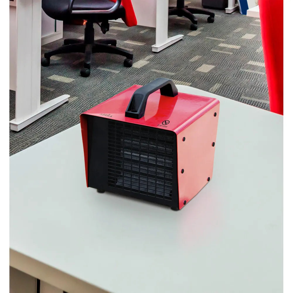 Calefactor industrial Chopo 3000 W de FABRILAMP en color rojo – vista de detalle