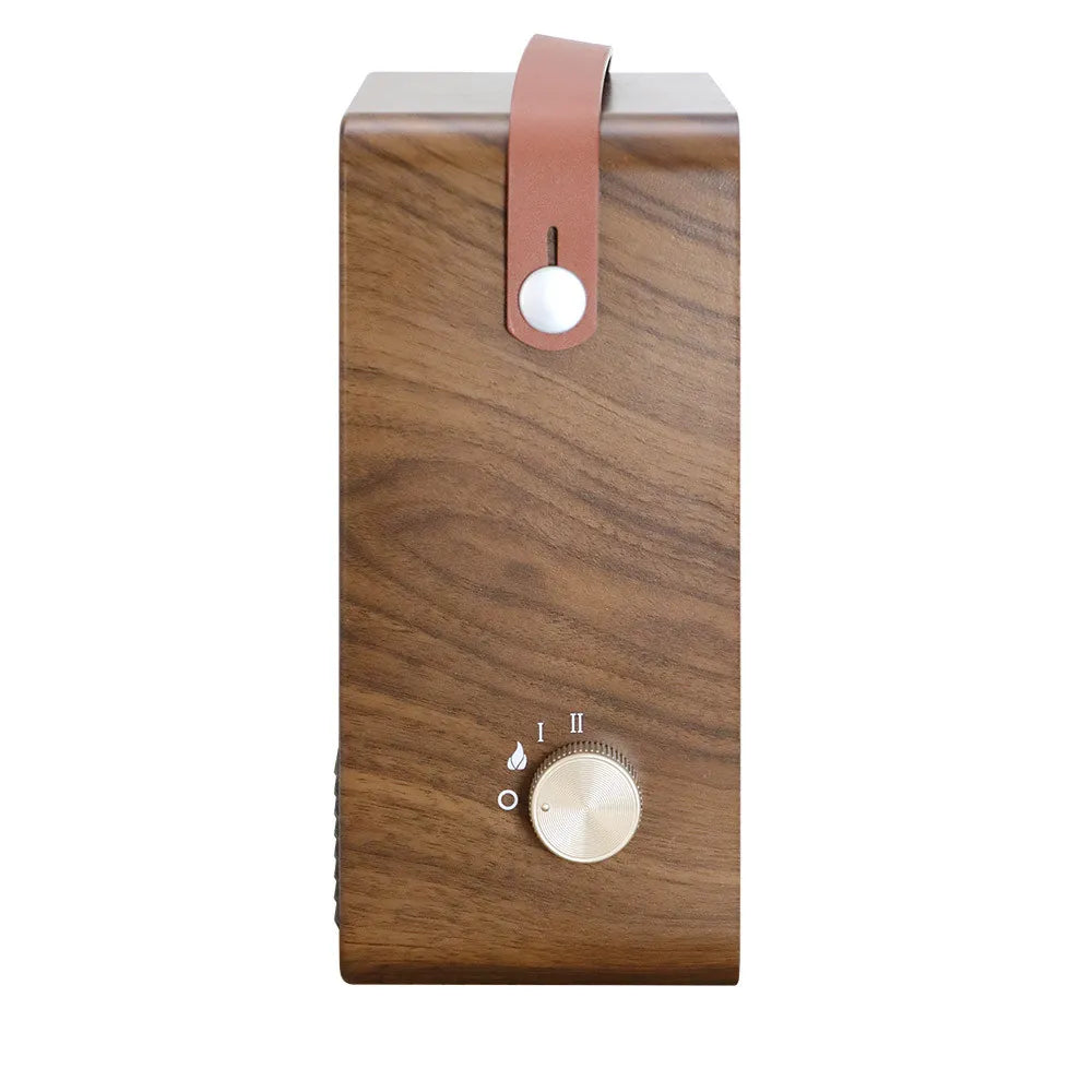 Calefactor cerámico efecto llama Caleta 1500 W de FABRILAMP en color marrón – vista de detalle