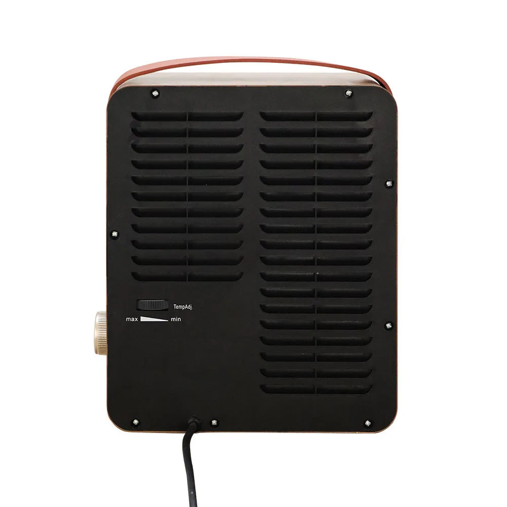 Calefactor cerámico efecto llama Caleta 1500 W de FABRILAMP en color marrón – vista de detalle