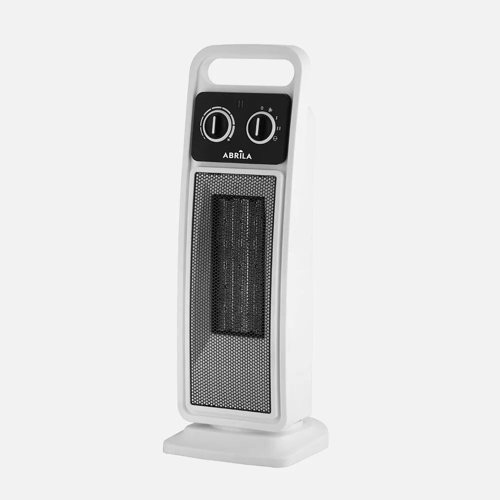 Calefactor cerámico vertical Brasil 2000 W de FABRILAMP en color blanco/negro