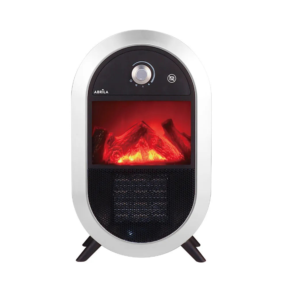 Calefactor cerámico Sauce 1800 W de FABRILAMP en color negro/plata – vista de detalle