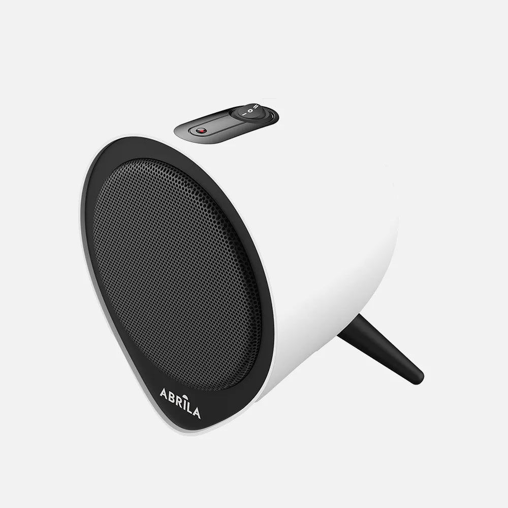 Calefactor cerámico Andino 1500 W de FABRILAMP en color blanco/negro – vista de detalle