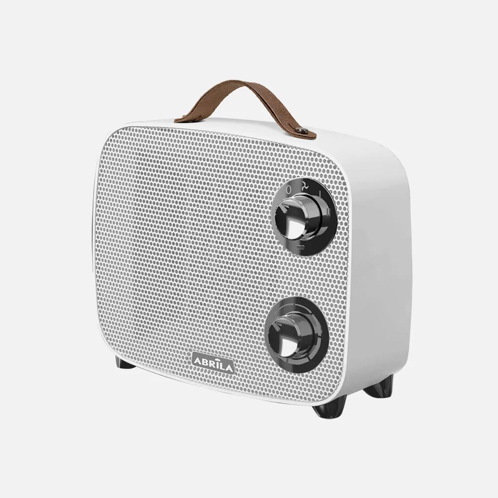 Calefactor cerámico Corcega 1500 W de FABRILAMP en color blanco/cromo