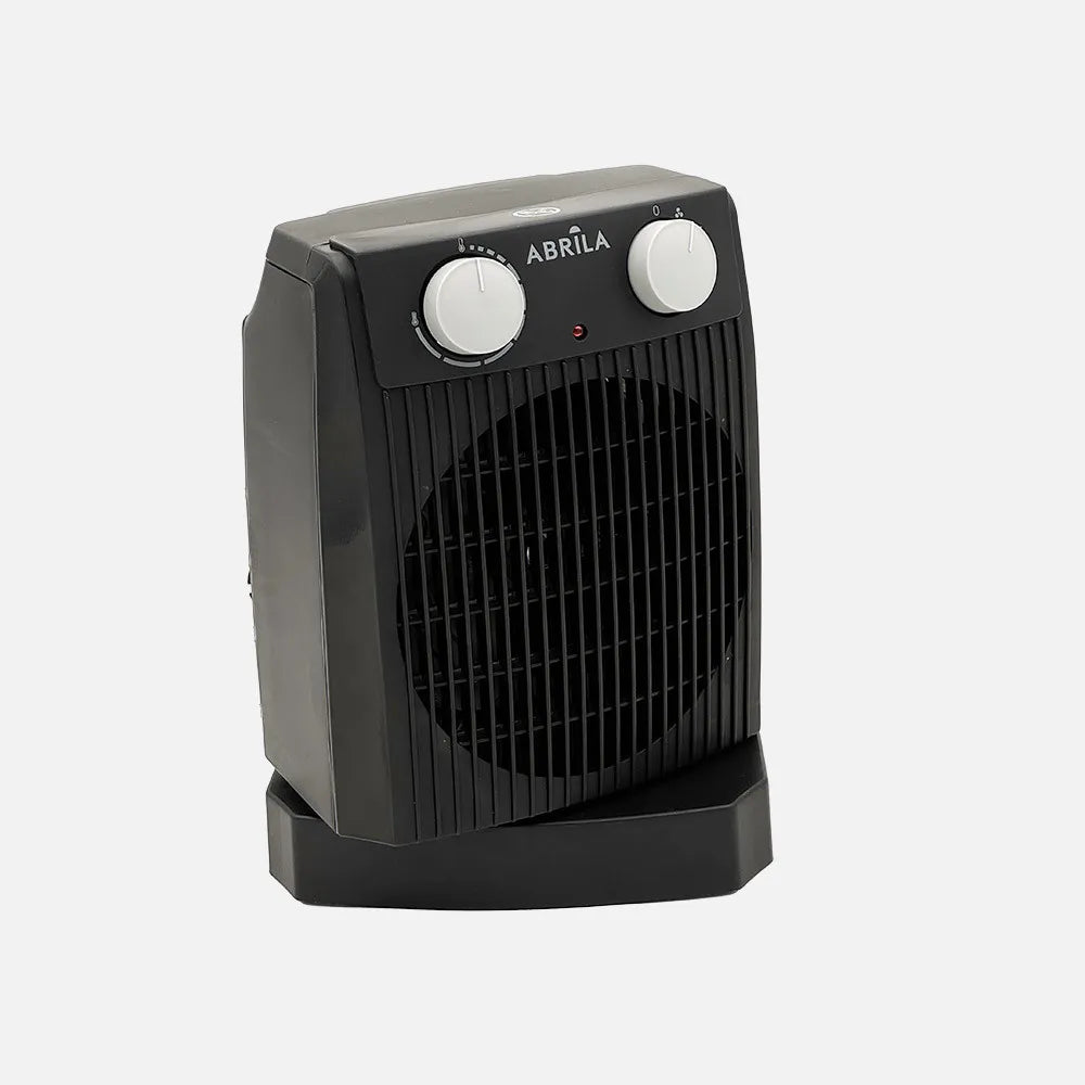 Calefactor termoventilador Nairobi 2000 W (26,4x20x12,9 cm) de FABRILAMP en color gris/negro – vista de detalle