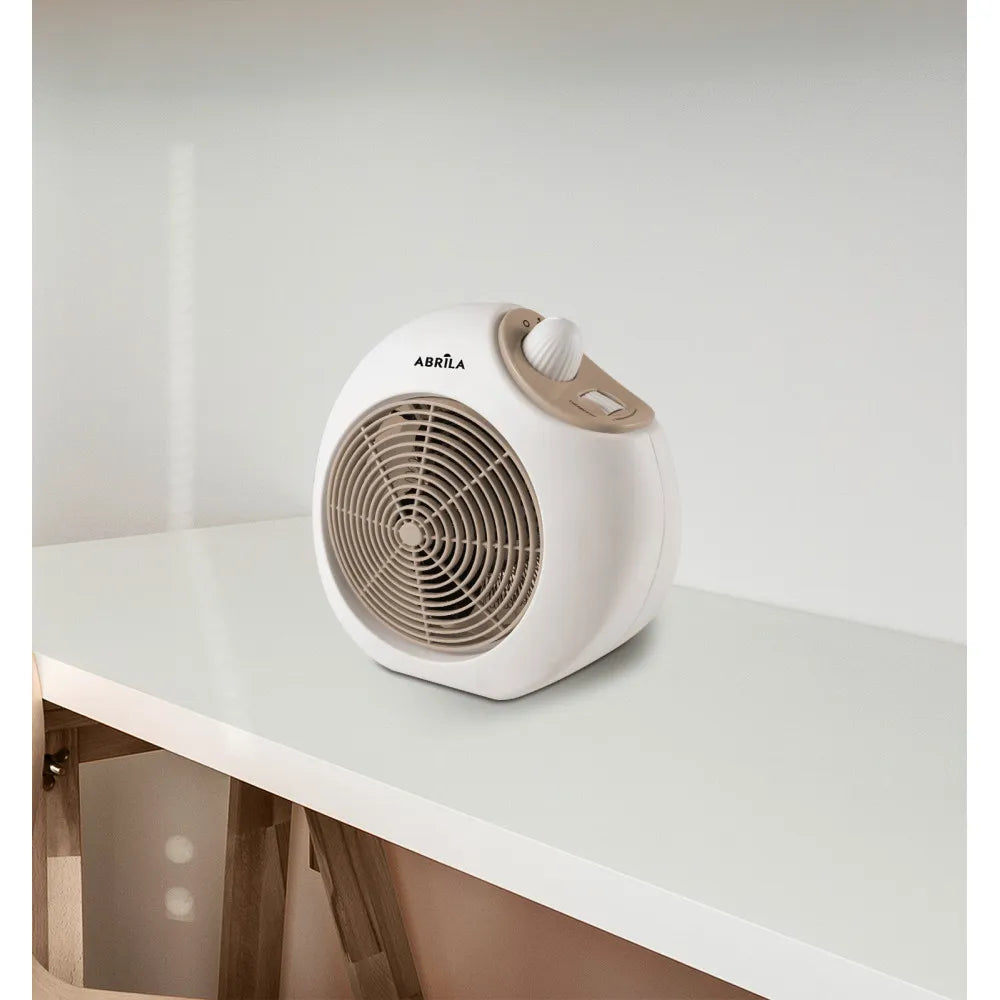 Calefactor termoventilador Savona 2000 W de FABRILAMP en color blanco/beige – vista de detalle