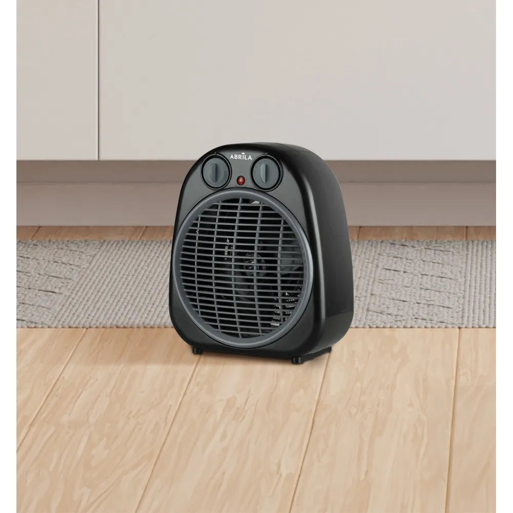 Calefactor termoventilador Fogata 2000 W de FABRILAMP en color negro/gris – vista de detalle