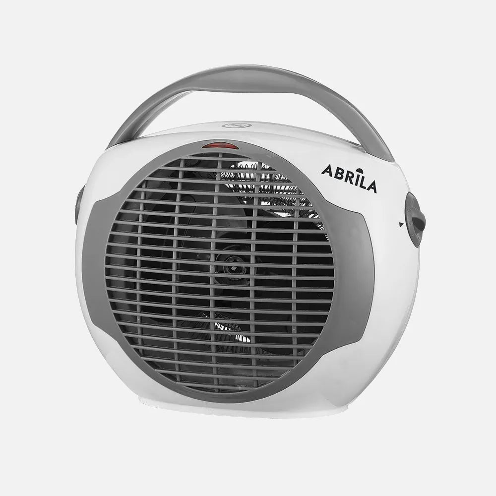 Calefactor termoventilador Llama 2000 W de FABRILAMP en color blanco/gris