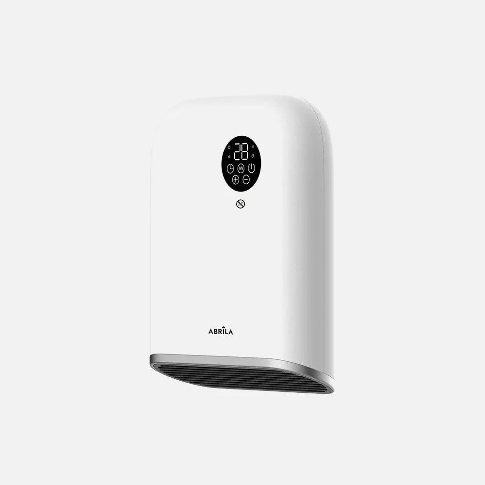Calefactor de pared para baño Andorra 2000 W de FABRILAMP en color blanco/negro