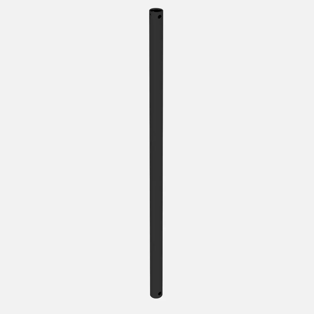 Tija de extensión para ventilador de techo 50 cm (Ø 2,6 cm) de FABRILAMP en color negro – vista de detalle