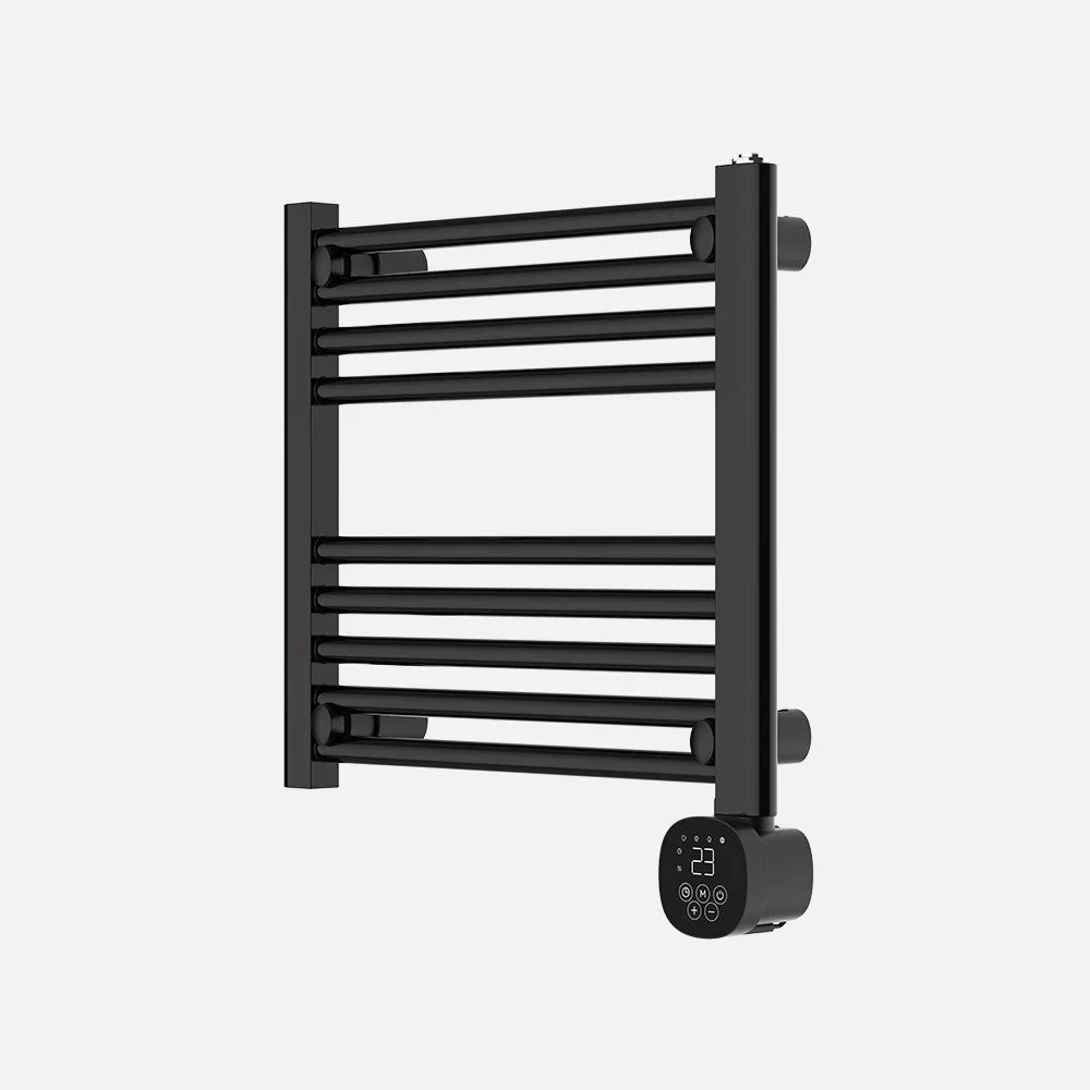 Toallero eléctrico Scuti 300 W de FABRILAMP en color negro – vista de detalle