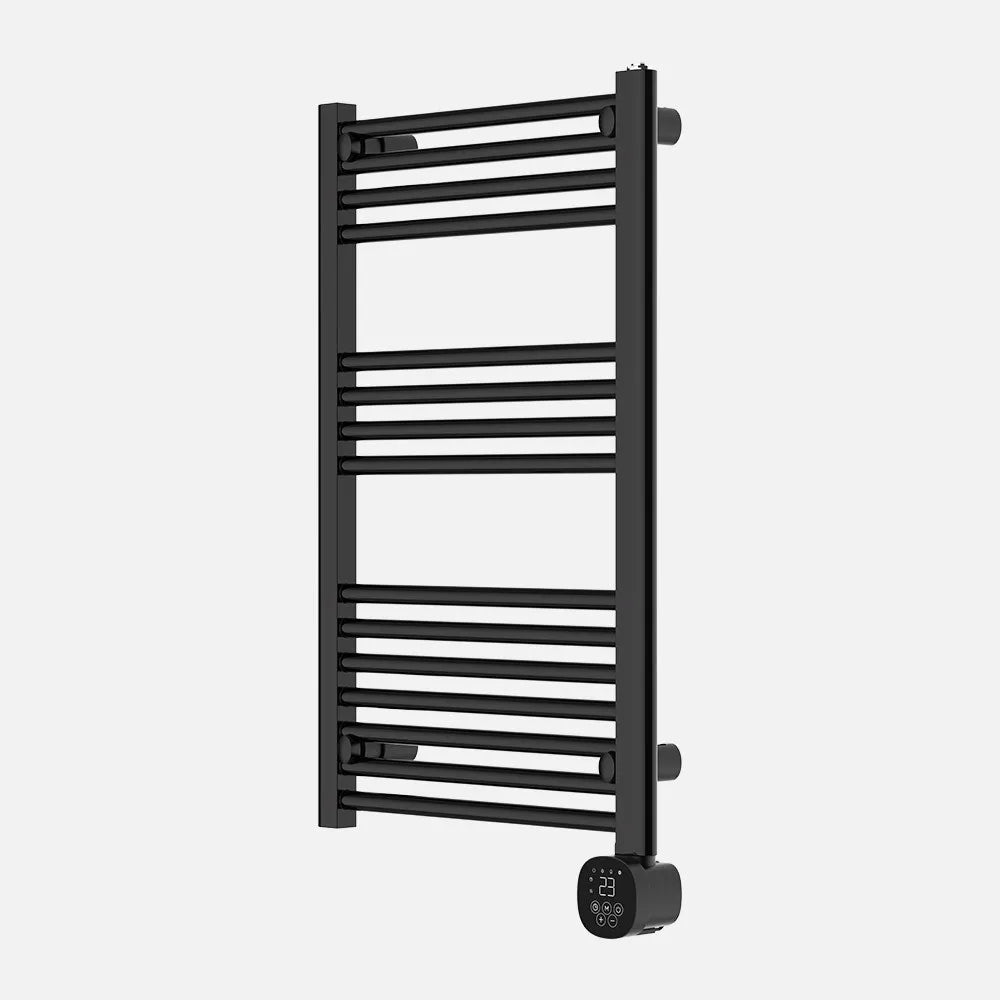 Toallero eléctrico Scuti 500 W de FABRILAMP en color negro – vista de detalle