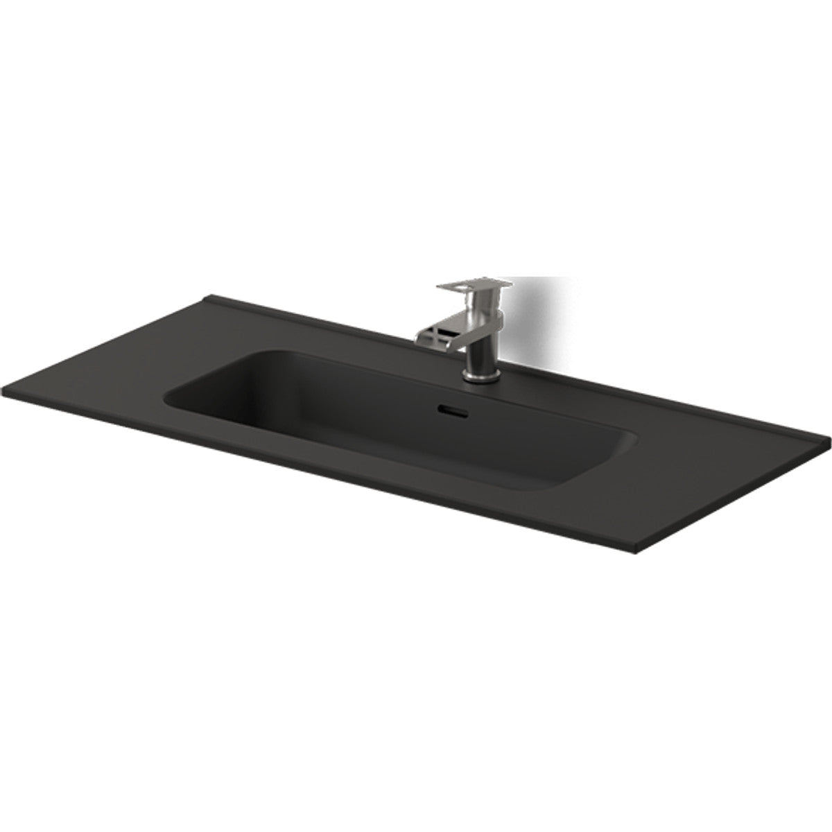 Encimera cerámica Volterra negro mate con lavabo integrado - NOFER