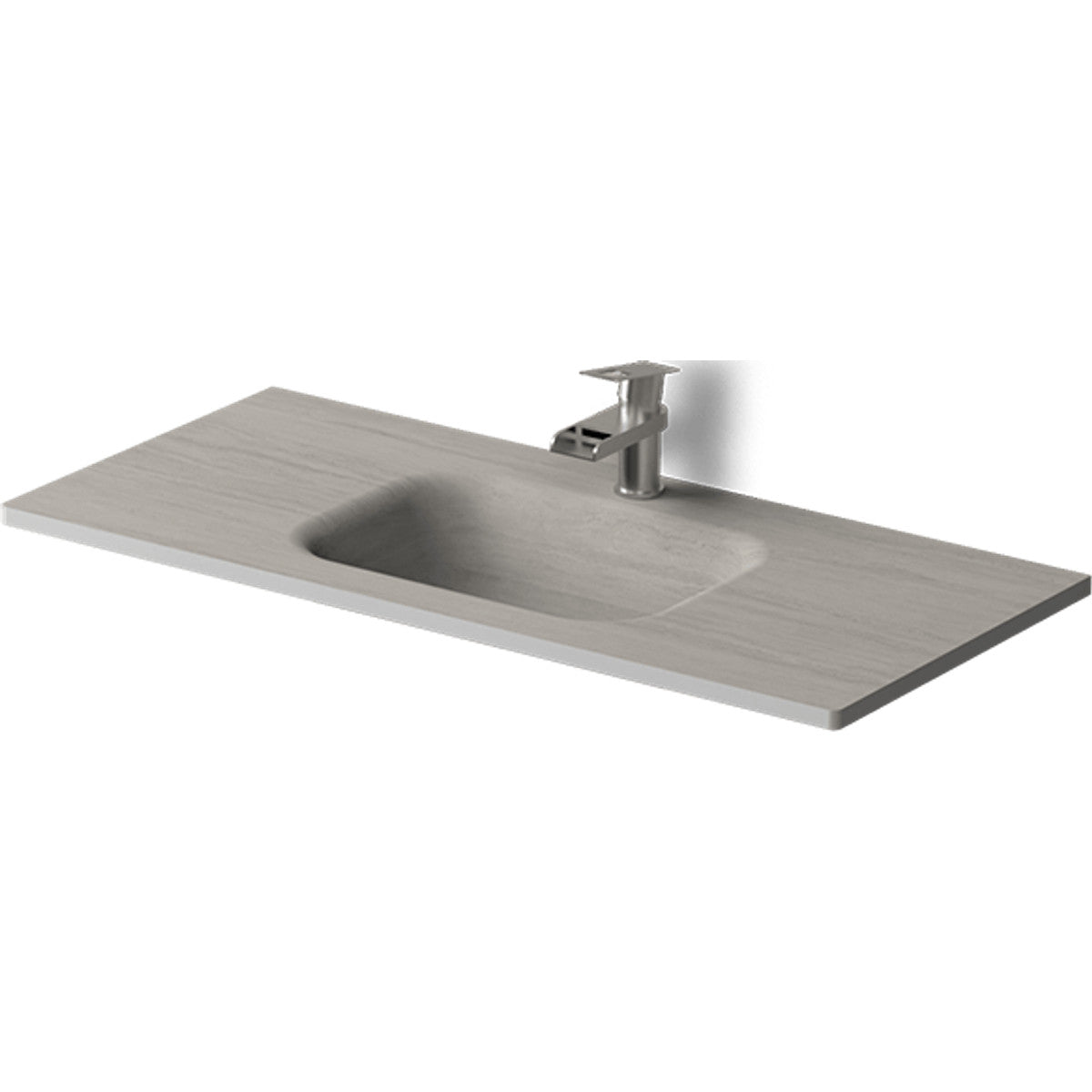 Encimera porcelánica Lanicor Taupe con lavabo integrado - NOFER