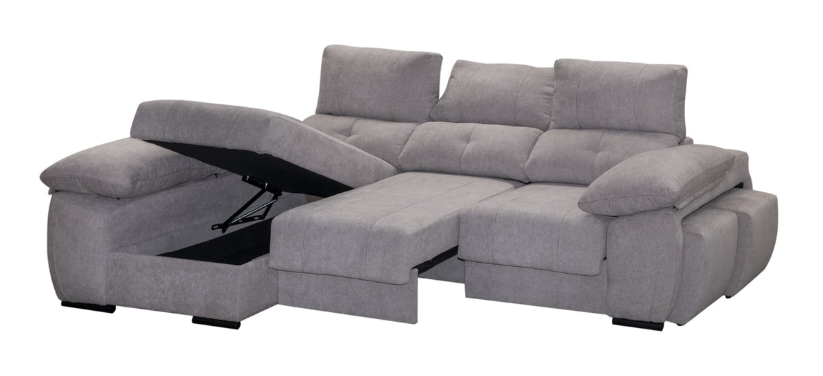 Sofá Urban con chaiselongue - arcones abiertos