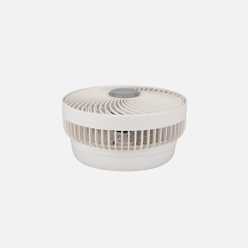 Ventilador recargable de sobremesa Pacheco 5 W de FABRILAMP en color blanco/gris – vista de detalle