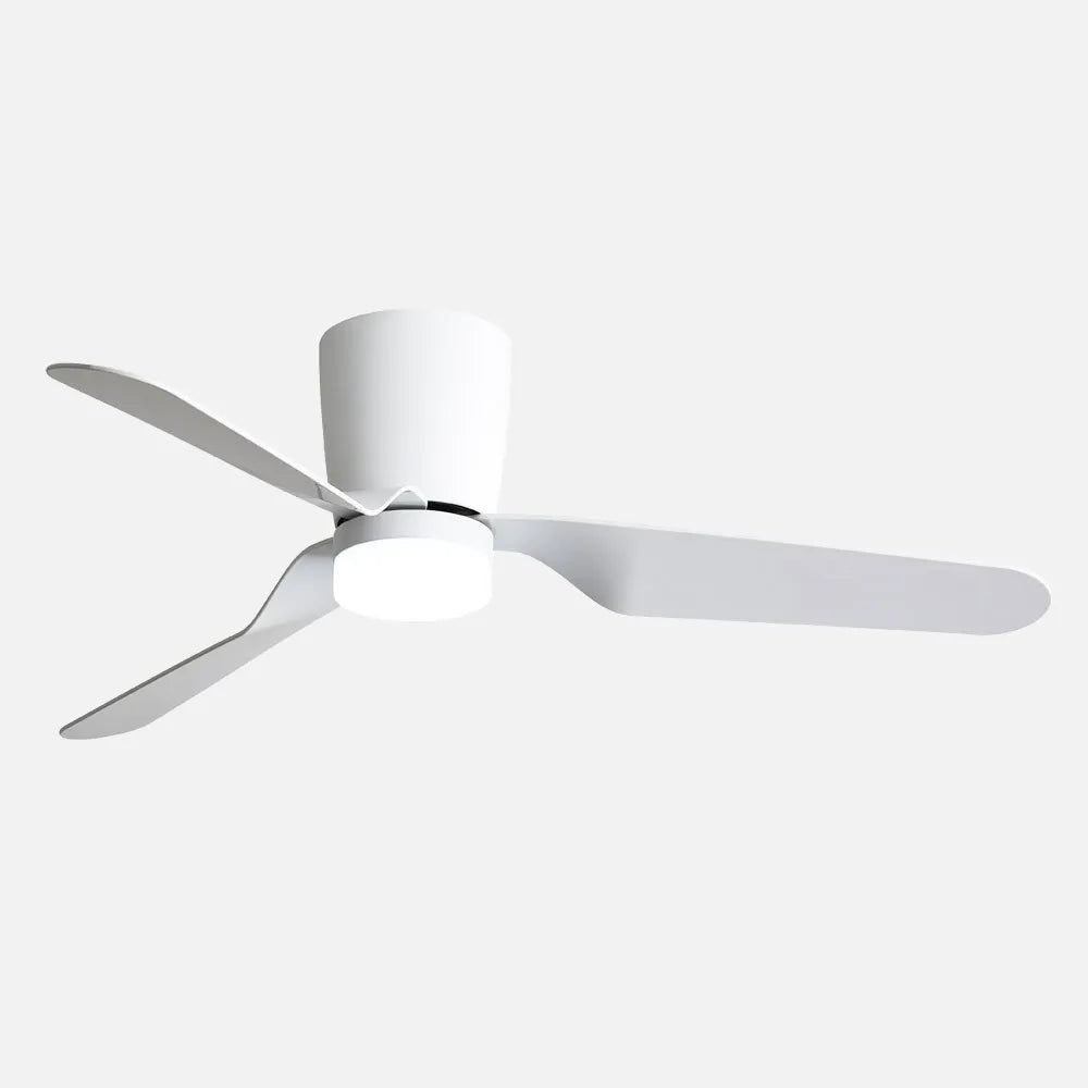 Ventilador de techo DC Kochi 132 cm con luz LED de FABRILAMP en color blanco