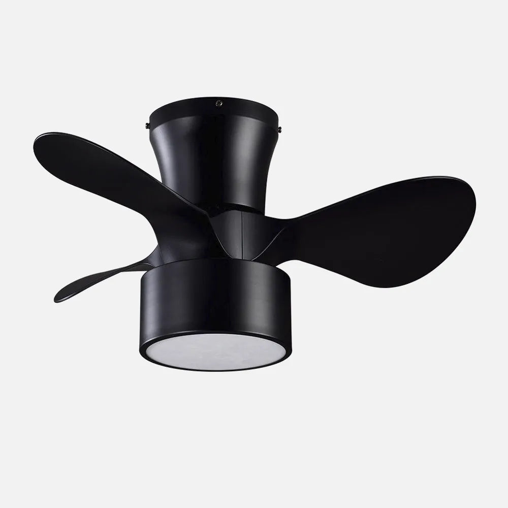 Ventilador de techo DC Kos 60 cm con luz LED de FABRILAMP en color negro