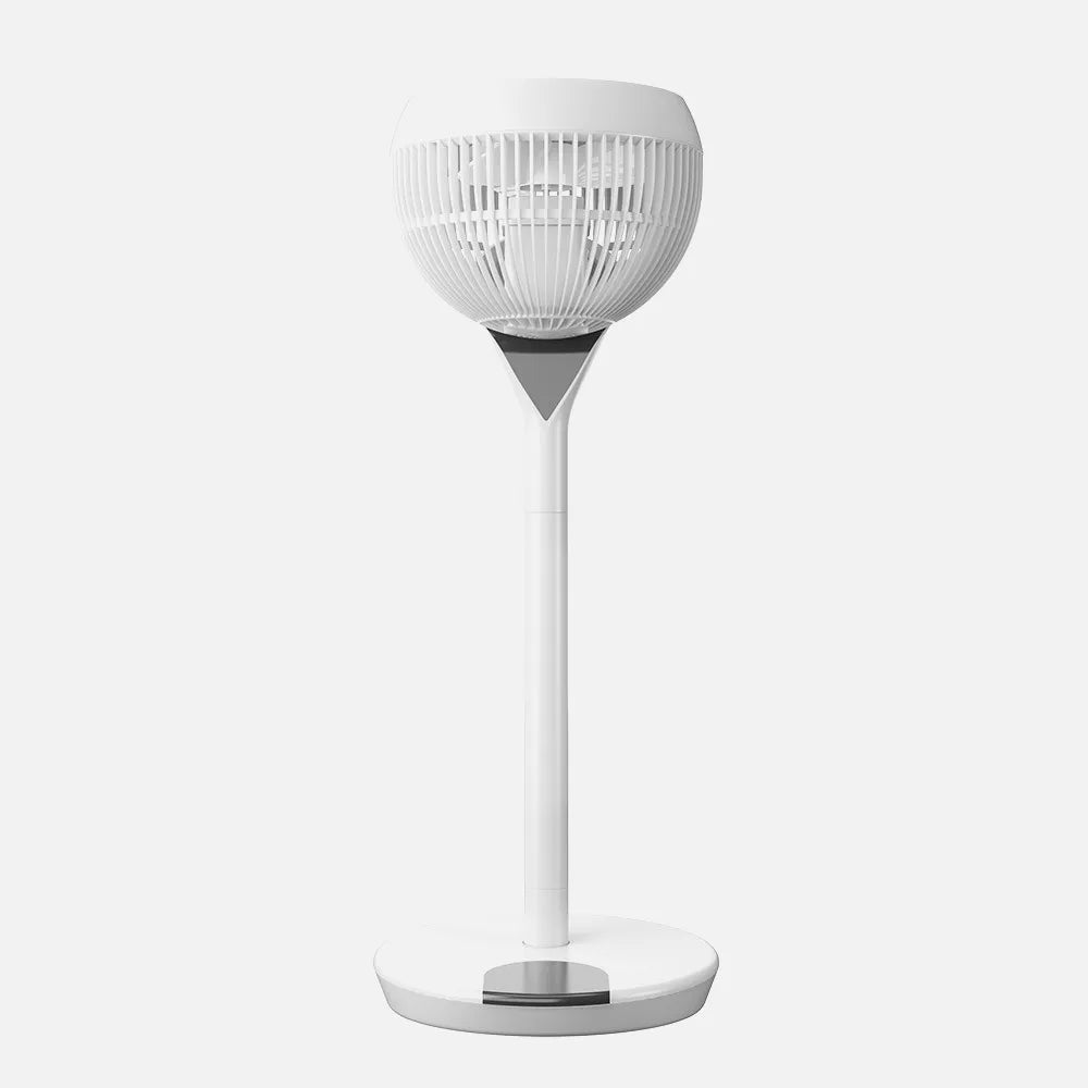 Ventilador DC 2 en 1 de pie y sobremesa Sintra 35 W de FABRILAMP en color blanco – vista de detalle