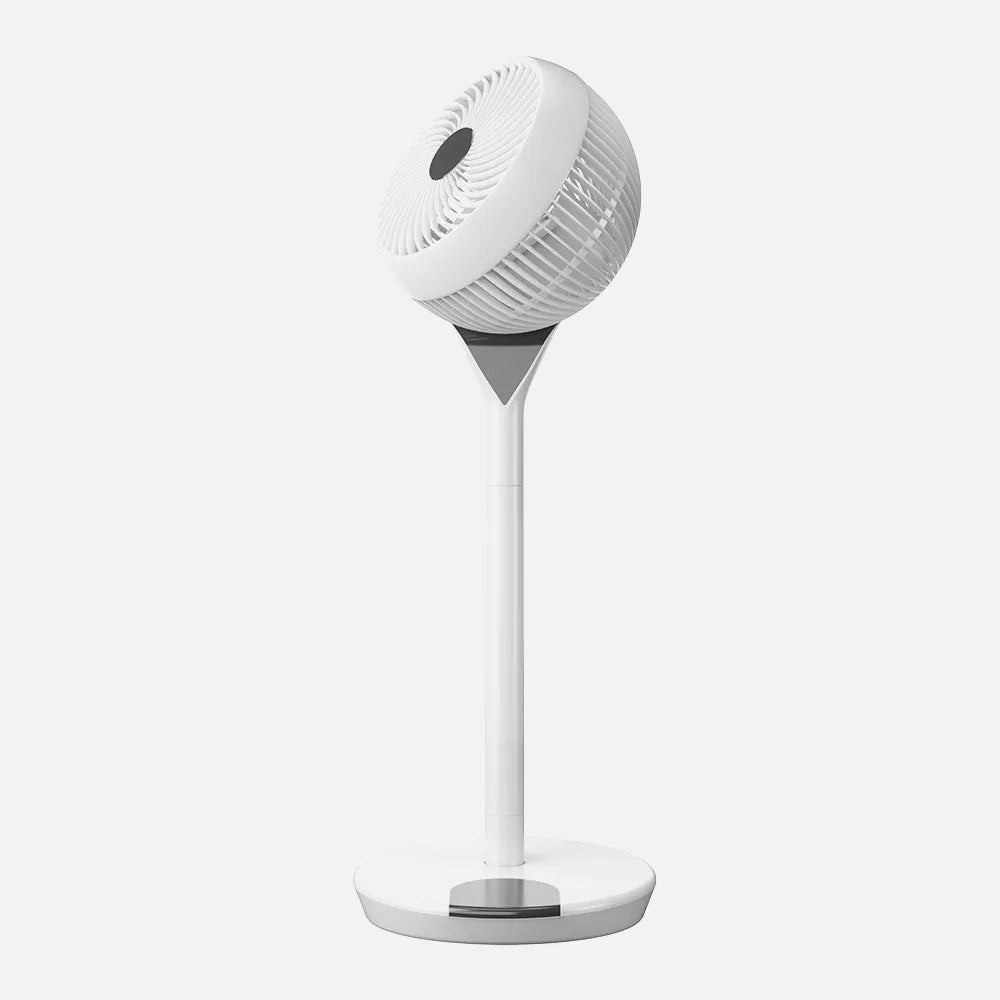 Ventilador DC 2 en 1 de pie y sobremesa Sintra 35 W de FABRILAMP en color blanco – vista de detalle