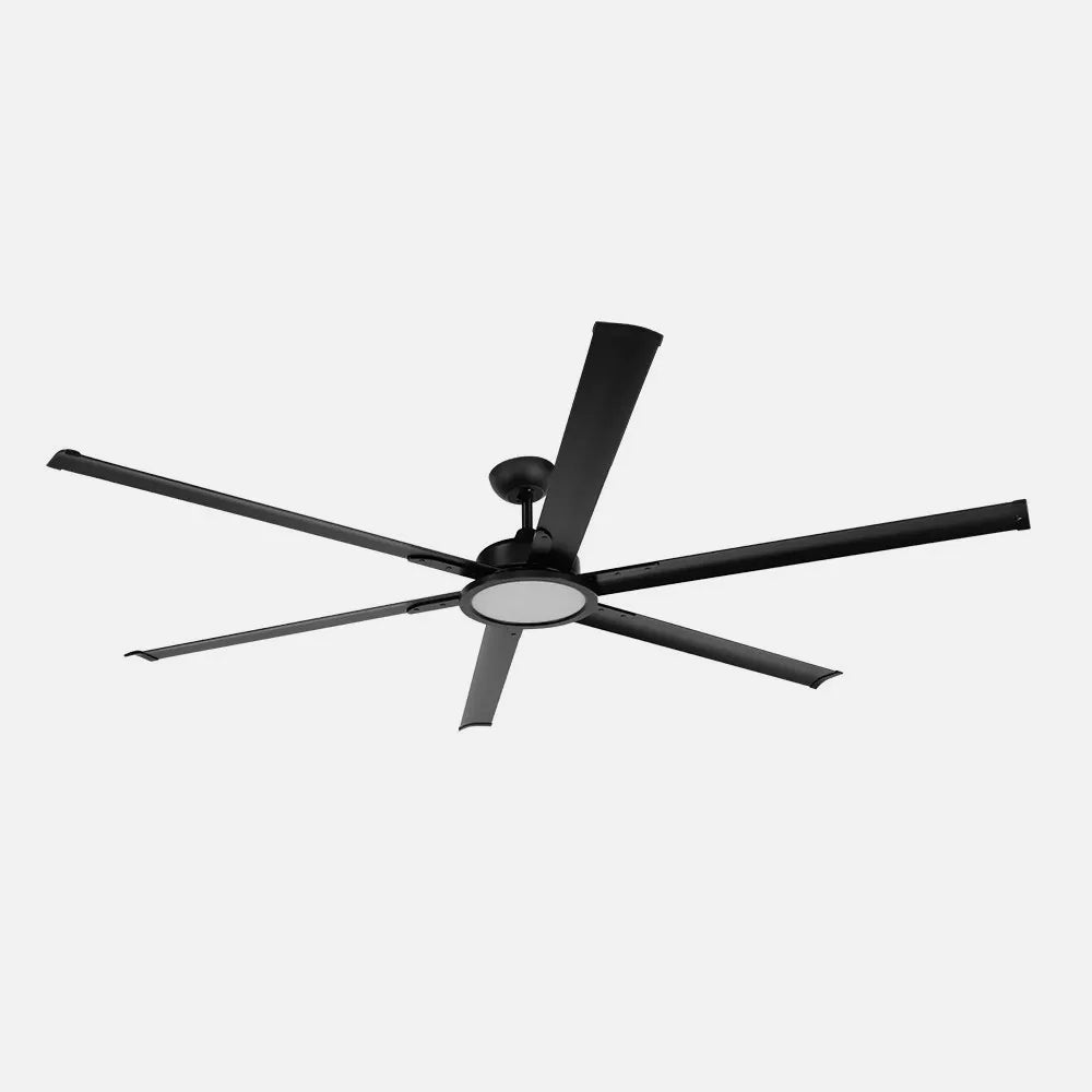 Ventilador de techo DC Almanzor 214 cm con luz LED de FABRILAMP en color negro