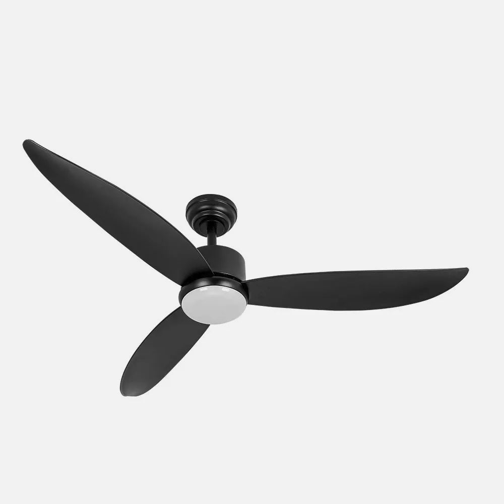 Ventilador de techo DC Genil 132 cm con luz LED de FABRILAMP en color negro