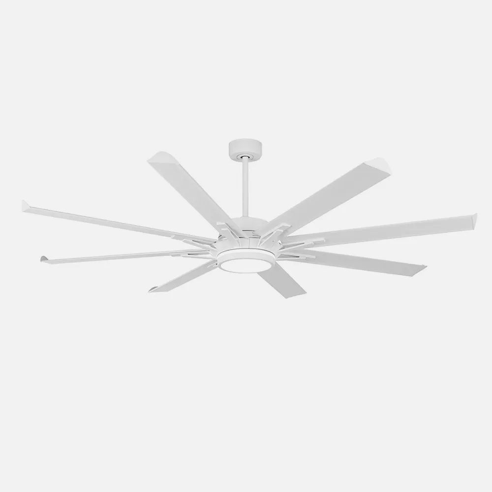 Ventilador de techo DC Grado 198 cm con luz LED de FABRILAMP en color blanco