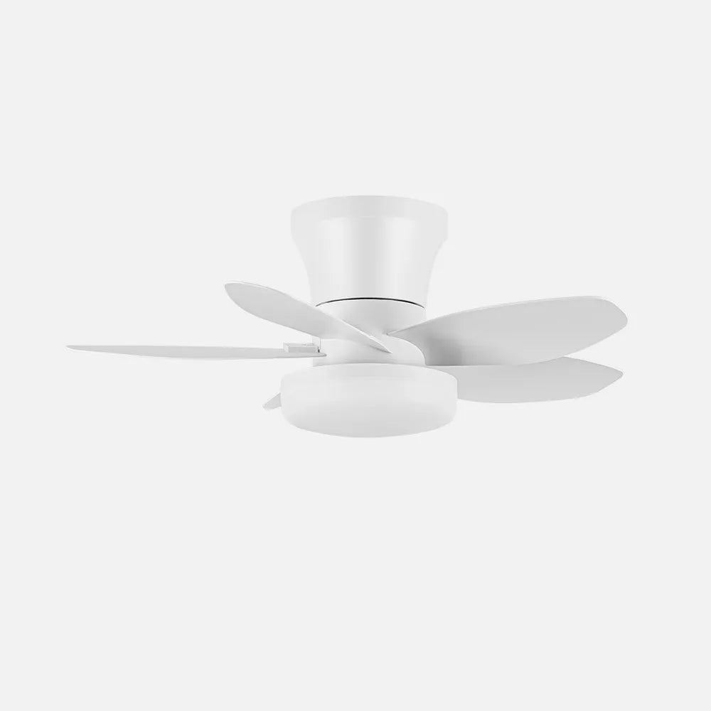 Ventilador de techo DC Haran 62 cm con luz LED de FABRILAMP en color blanco