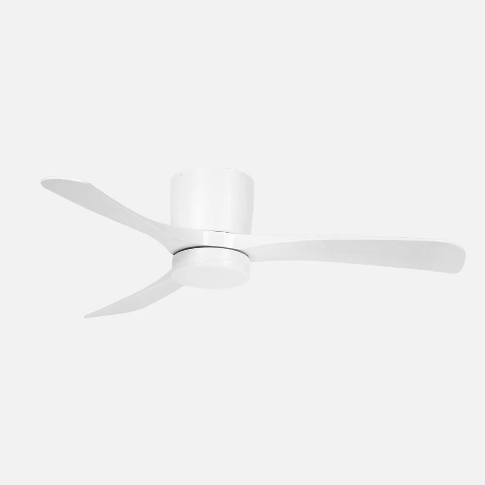 Ventilador de techo DC Paterna 117 cm con luz LED de FABRILAMP en color blanco