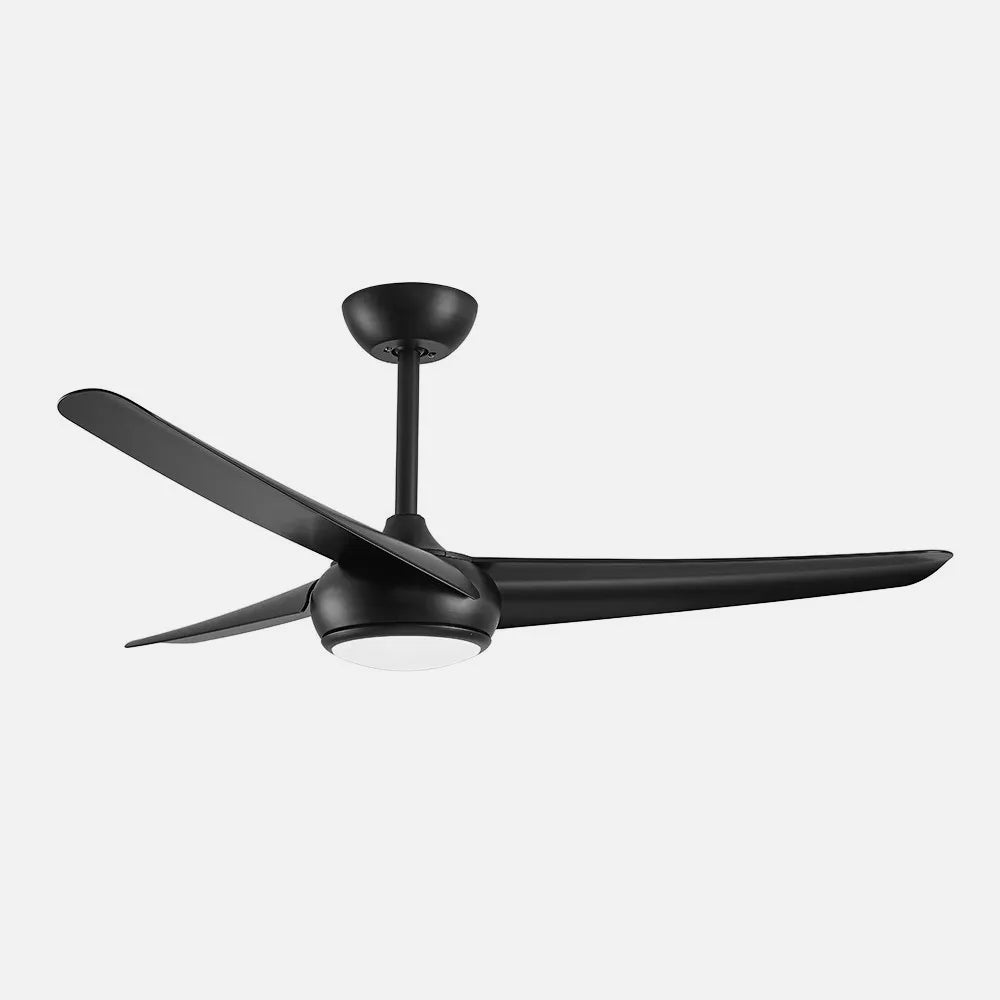Ventilador de techo DC Patras 131 cm con luz LED de FABRILAMP en color negro