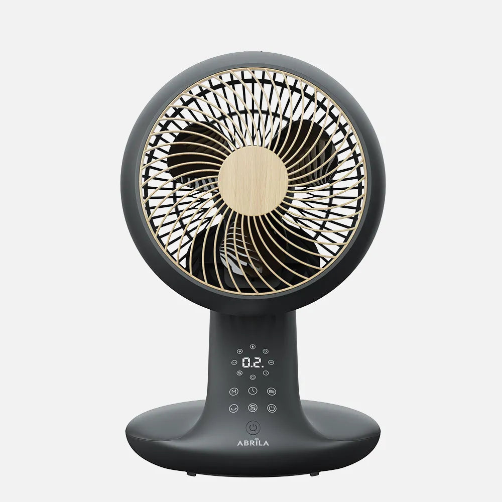 Ventilador DC de sobremesa Miera 20 W de FABRILAMP en color blanco/negro – vista de detalle