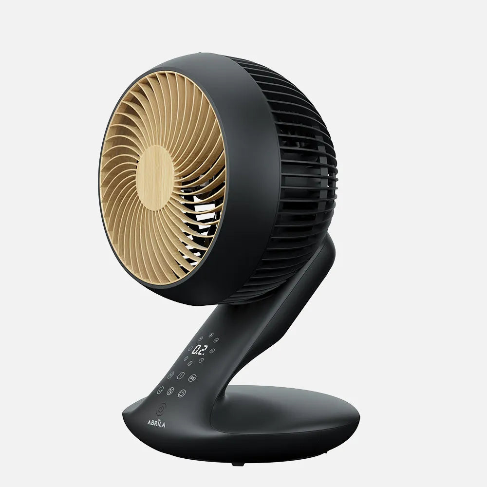 Ventilador DC de sobremesa Miera 20 W de FABRILAMP en color blanco/negro – vista de detalle