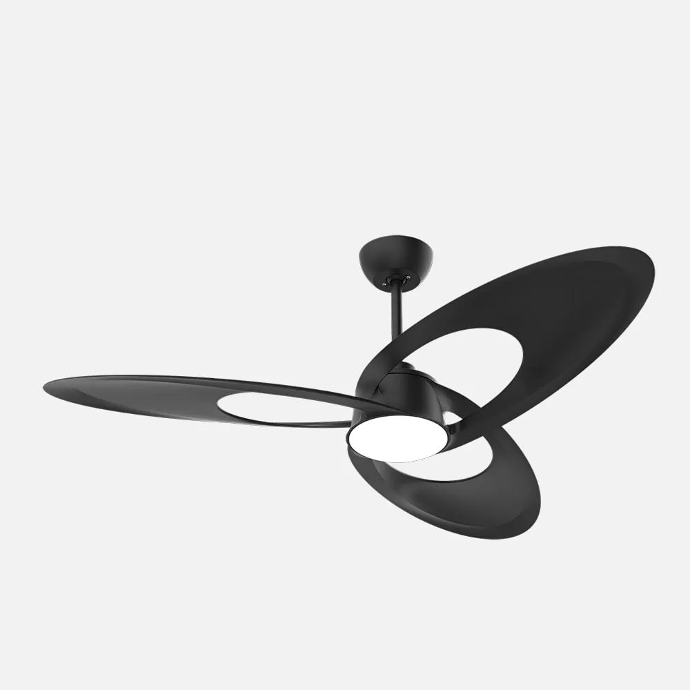 Ventilador de techo DC Tarazona 136 cm con luz LED de FABRILAMP en color negro