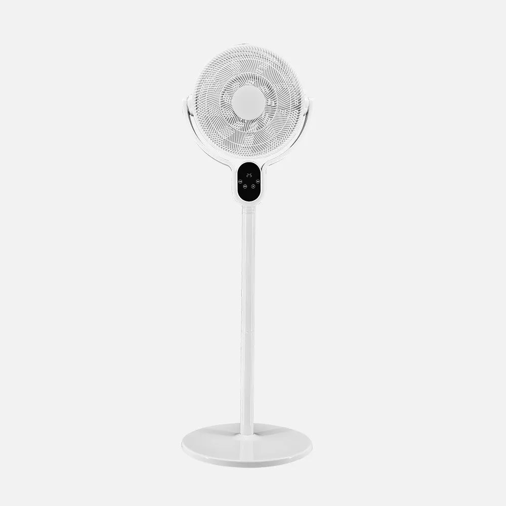 Ventilador de pie Cadalso 25 W de FABRILAMP en color blanco