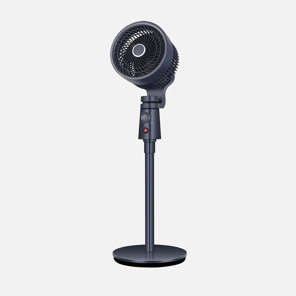 Ventilador de pie Montecristo 40 W de FABRILAMP en color granito – vista de detalle