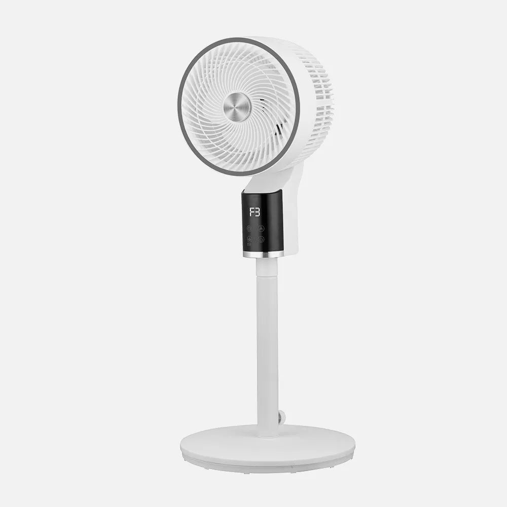 Ventilador de pie Persa 50 W de FABRILAMP en color blanco/cromo – vista de detalle