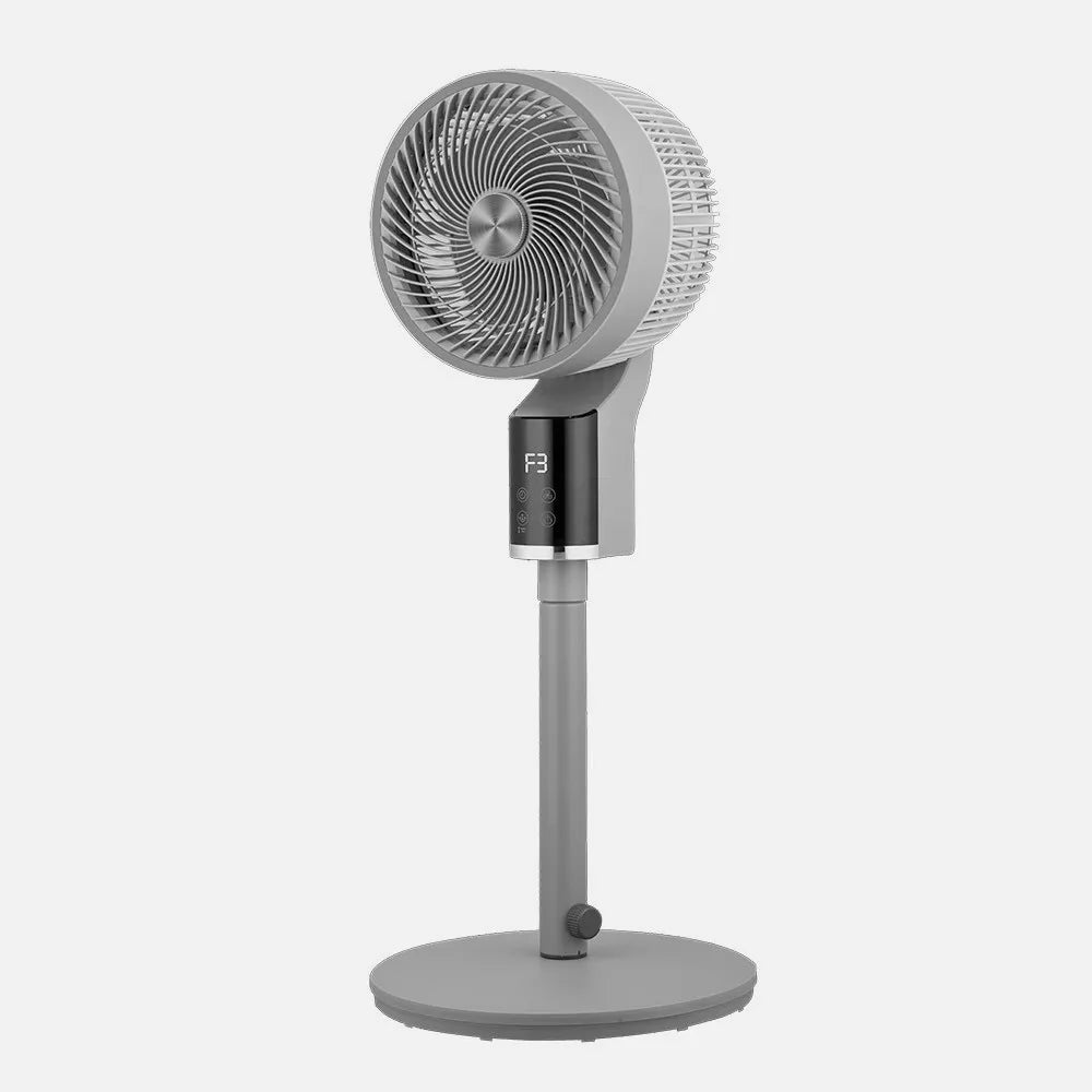 Ventilador de pie Persa 50 W de FABRILAMP en color gris/cromo