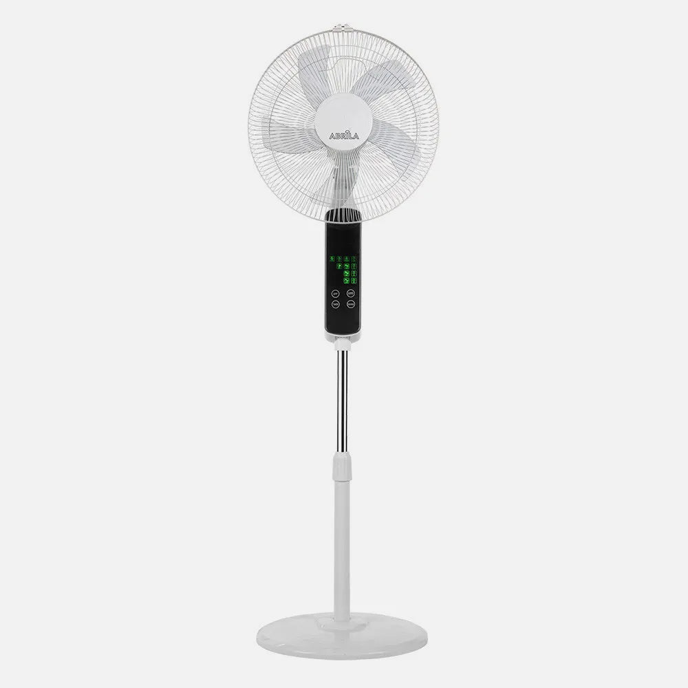 Ventilador de pie Rodium 45 W de FABRILAMP en color blanco