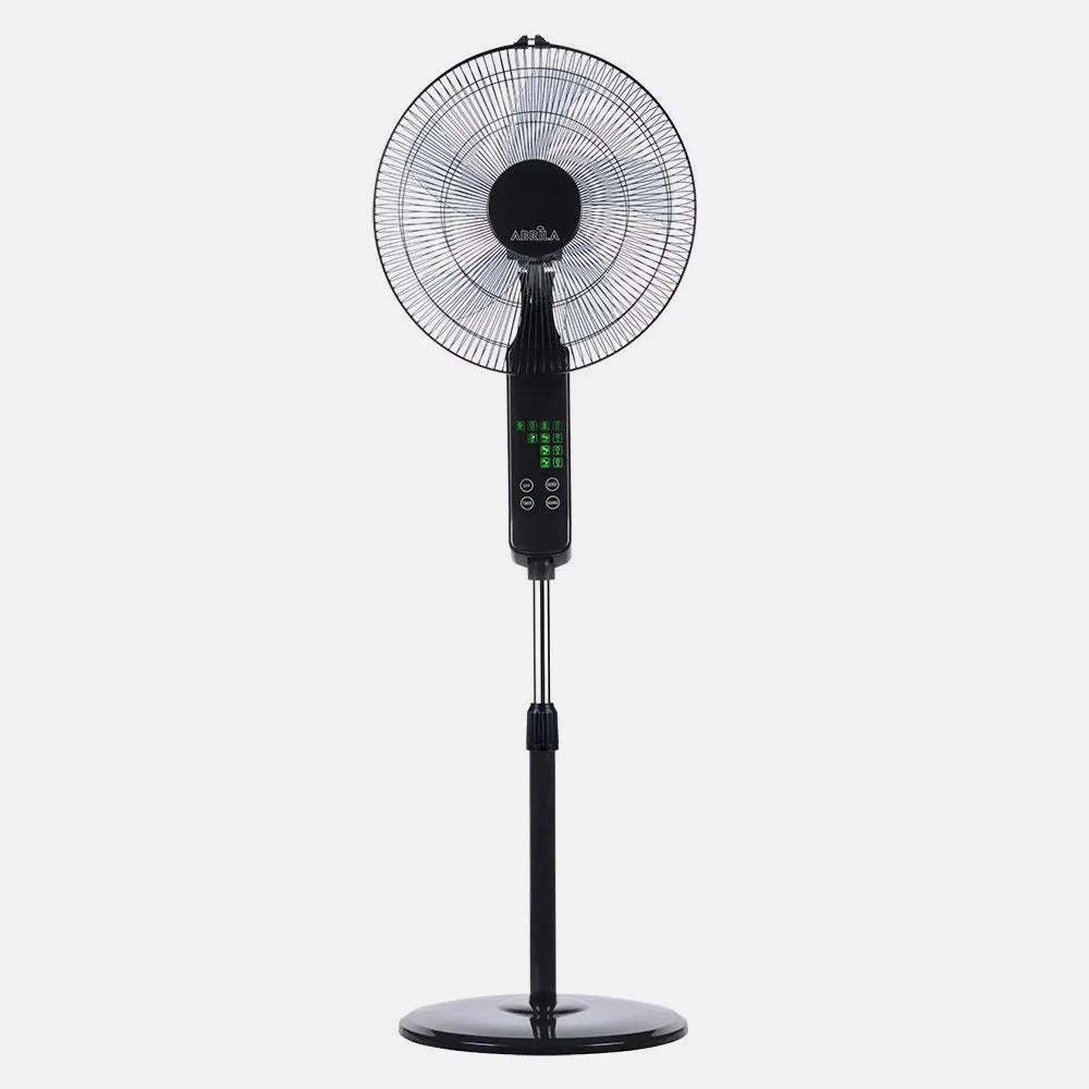Ventilador de pie Rodium 45 W de FABRILAMP en color negro