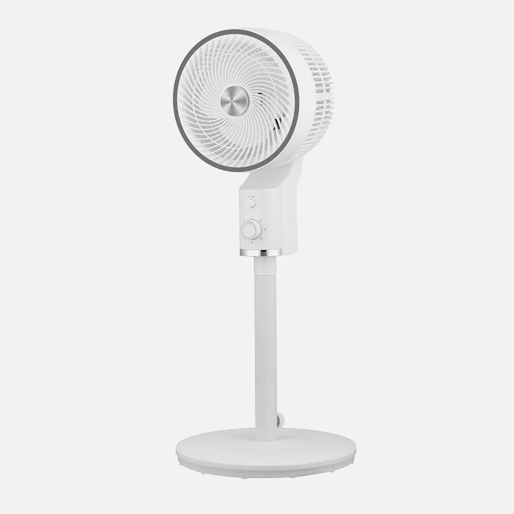 Ventilador de pie Tálamo 50 W de FABRILAMP en color blanco/cromo – vista de detalle