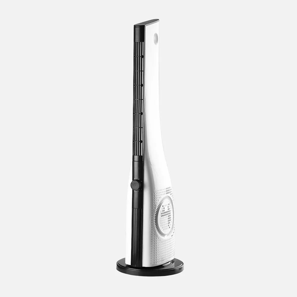 Ventilador de torre Cebreros 50 W de FABRILAMP en color blanco/negro