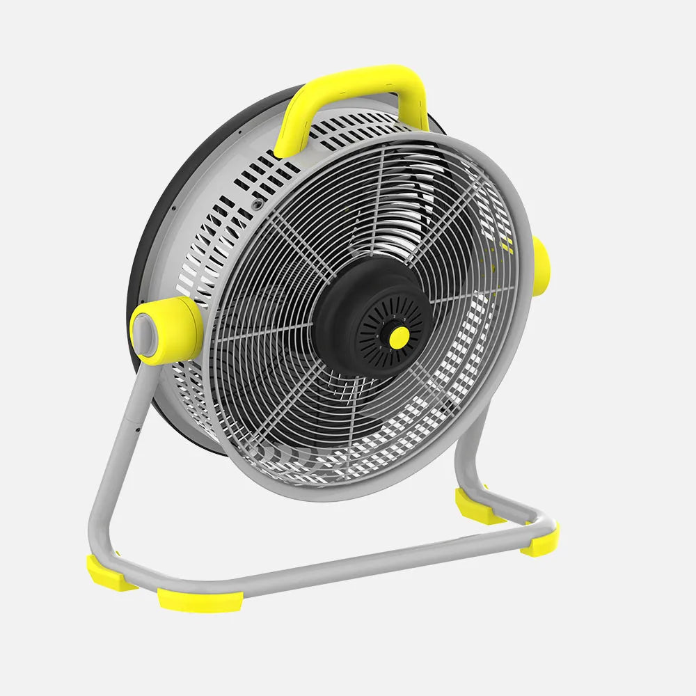 Ventilador industrial Corintio 100 W de FABRILAMP en color amarillo/negro – vista de detalle