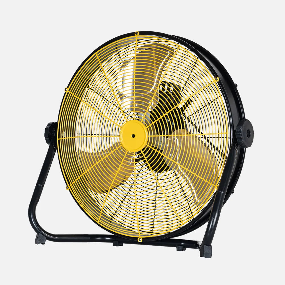 Ventilador industrial Mapache 80 W de FABRILAMP en color negro/amarillo – vista de detalle