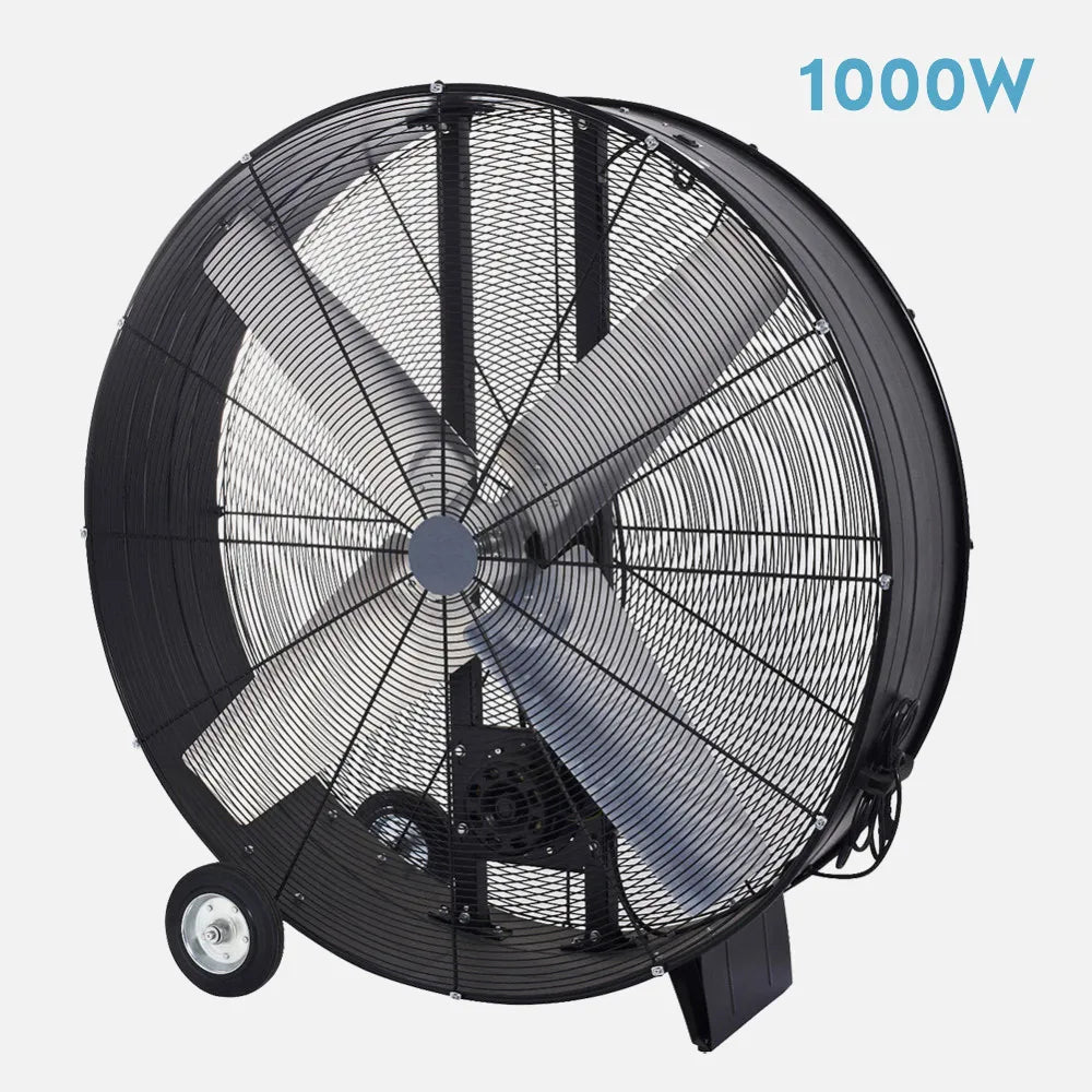 Ventilador industrial Maximum 1000 W de FABRILAMP en color negro – vista de detalle