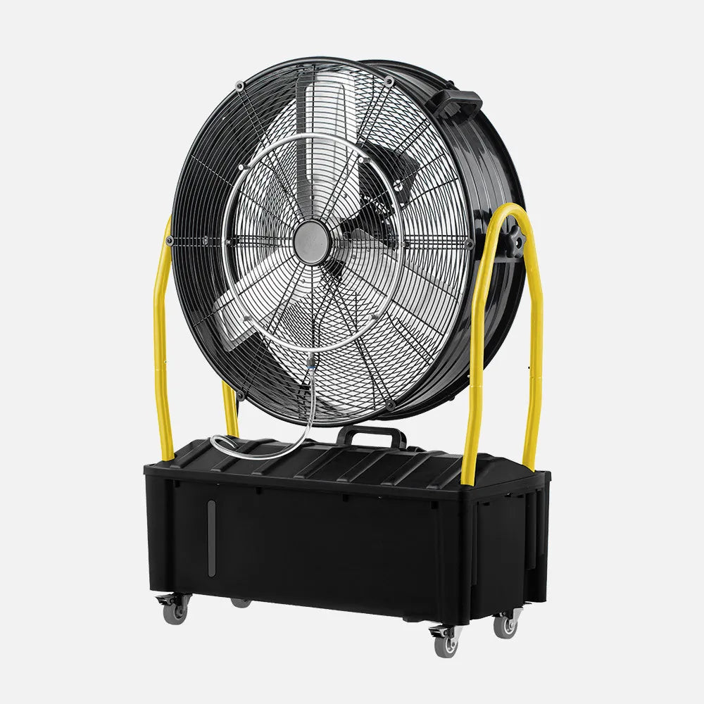 Ventilador nebulizador industrial Excalibur 300 W de FABRILAMP en color negro/amarillo